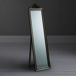 Pimlico Cheval Mirror, Silver, 180.5 x 46cm